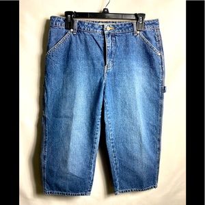 faded glory jeans capri size 12 Waist 34” Inseam 20”